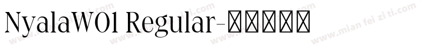 NyalaW01 Regular字体转换